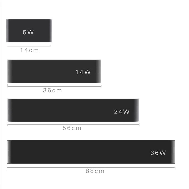 Lámpara LED de aluminio minimalista moderna de 2,4G, lámpara de noche, lámpara de pared, lámpara de pared para habitación, baño, espejo, luz, pasillo creativo directo