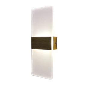 Luz LED de arriba y abajo, luz de pared de noche para dormitorio, 29cm, balcón, pasillo, lámpara de pared acrílica de aluminio, lámpara de aplique para pasillo