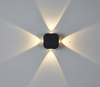 Lámpara de pared LED de 4W para exteriores Lámpara de pared LED para jardín con aplique de pared de aluminio hacia arriba y hacia abajo