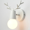 Luces LED de pared ajustables de estilo nórdico, candelabro de lectura para dormitorio con cuernos de ciervo de dibujos animados coloridos, iluminación para habitación de niños E27