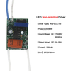 Controlador led Controlador de placa desnuda Transformadores de iluminación LED downlight piezas de lámpara de techo entrada no aislada 220V unidad de lámpara industria transformador electrónico 220mA fuente de alimentación interior