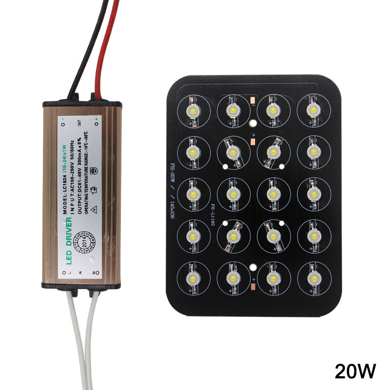 Chip LED 12W 18W 20W 24W 30W 36W 48W Bombilla de lámpara de alta potencia Diodos AC85-265V Controlador LED a prueba de agua para luminaria de luces enterradas