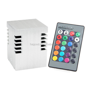 Control remoto de aluminio pared techo pasillo porche decoración lámpara 3W RGB LED pared aplique AC85-265V