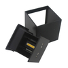Regulable impermeable IP65 luces de pared de lectura cubo cuadrado LED lámpara de pared arriba y abajo salida de fábrica Decora seguridad precio razonable