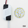 Panel de Color combinado blanco cálido/frío SMD5730 de 3W, 5W, 7W, 9W, 12W, 18W, fuente de alimentación del controlador LED de control segmentado para luz descendente