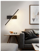 Lámpara de pared para cabecera, ángulo ajustable giratorio, iluminación LED para interiores, lámpara de pared de tira simple de aluminio