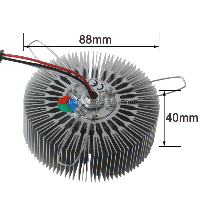 Venta al por mayor novedad girasol aluminio AC85-265V 3W RGB LED aplique de pared accesorios de lámpara para KTV Bar pared techo decoración de Año Nuevo