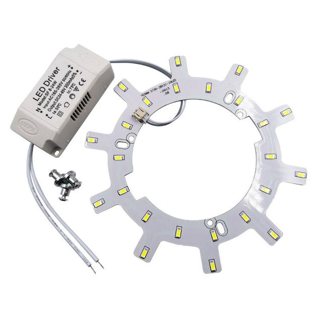 Luces de techo LED modernas 12-24W módulo de fuente de luz de cocina AC220V sala de estar tablero de retroadaptación de iluminación de techo de ahorro de energía