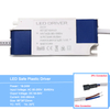 Transformador de luz de controlador LED de carcasa de plástico seguro de 1-36W, adaptador de fuente de alimentación de corriente constante de 300mA para lámpara Led/Chip
