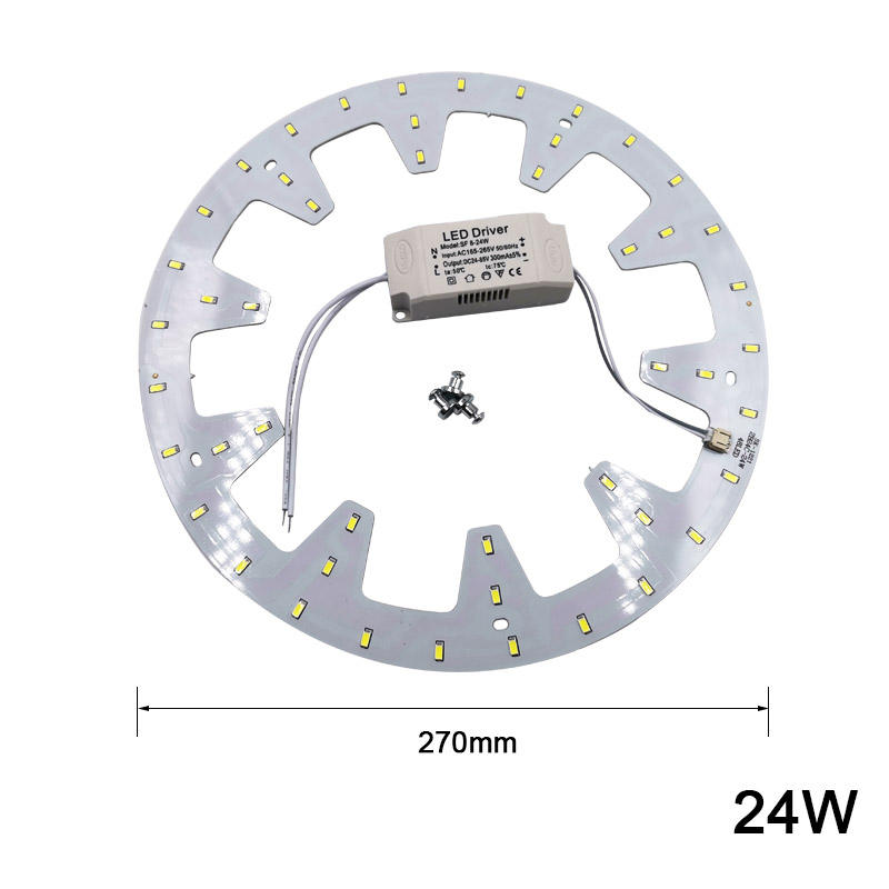 Luces de techo LED modernas 12-24W módulo de fuente de luz de cocina AC220V sala de estar tablero de retroadaptación de iluminación de techo de ahorro de energía