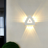 Lámparas de pared LED con forma de triángulo minimalista moderno, lámparas de pared para exteriores de estilo nórdico, sala de estar, AC85-265V de 12W, iluminación elegante Simple