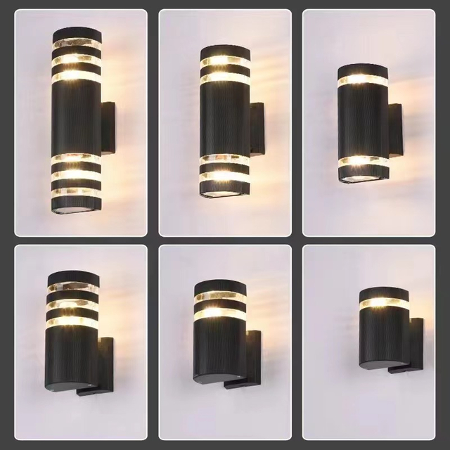 Lámpara de pared negra carcasa de lámpara de pared luz de pared led iluminación de pared led nueva lámpara de pared Las lámparas de pared se pueden reemplazar con bombillas lámparas de pared del dormitorio aplique de pared led