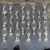Alfabeto Lámpara DIY Empresa LOGO Alfabeto Lámpara de pared Aplique de pared Led Exterior Moderno Aplique de pared Led Aplique de pared Luces Paquete de pared Iluminación LED