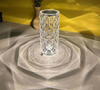 Nueva lámpara de mesa de cristal para interiores, lámpara de mesa acrílica vintage, lámpara de mesa con base acrílica, lámpara de mesa con base acrílica