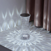 Lámpara de mesa de 16 colores de cristal de cintura pequeña, lámpara de ambiente de mesa de Bar, lámpara de noche de dormitorio desenchufada, regalo de cumpleaños para novia