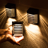 Mini Patio Iluminación solar Escaleras Cubierta Paso Luces IP65 Impermeable Exterior Jardín Empotrable Superficie Montada Led Lámpara de cerca solar