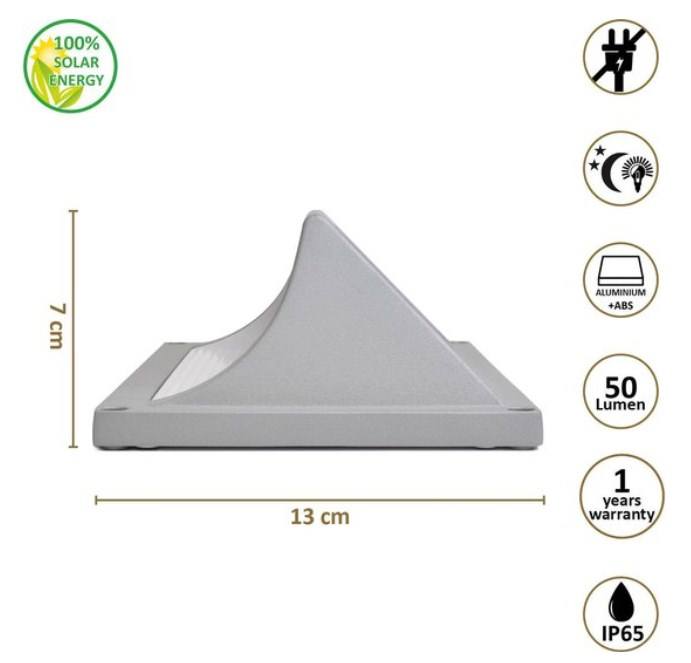 Exterior Super brillante Ip65 impermeable hogar jardín patio decoración iluminación arriba abajo luminosa lámpara de pared Solar luz