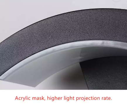 Lámpara LED de pared para exteriores, lámpara de patio en forma de abanico, lámpara de pared impermeable de 18W, iluminación LED, apliques de pared de aluminio para exteriores