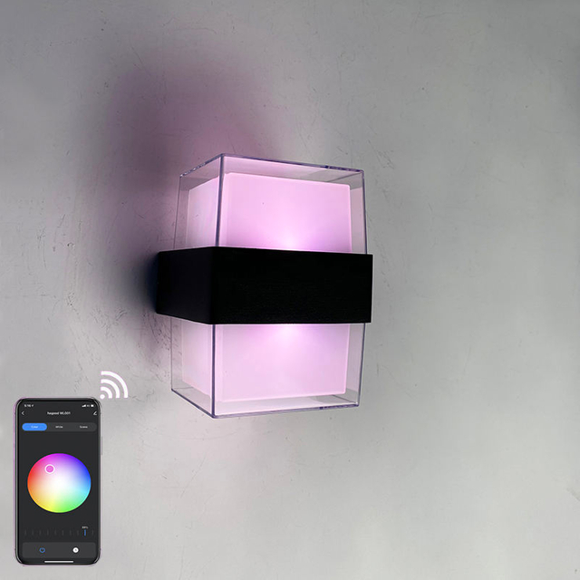LED wandleuchte cob Tuya lampara de luz pared exterior wandlamp Rgb Led pared luz interior soporte de pared foco de luz