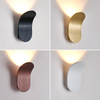 Nordic Eenvoudige RGB LED Wandlamp Metalen Muzieknoot Vormige Nachtkastje Spiraal Nachtlampje Moderne Gangen Thuis Indoor Woonka