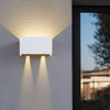 Lámpara de pared exterior impermeable LED Lámpara de pared larga IP65 Luz de aluminio Jardín Villa Porche Sconce Light 110V 220V Sconce Luminaire