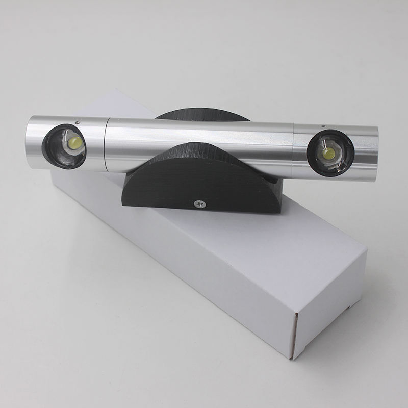 2x3W AC85-265V 360 grados de rotación arriba abajo lámpara de pared accesorios lámpara de pared de lectura interior para sala de estar sala de lectura
