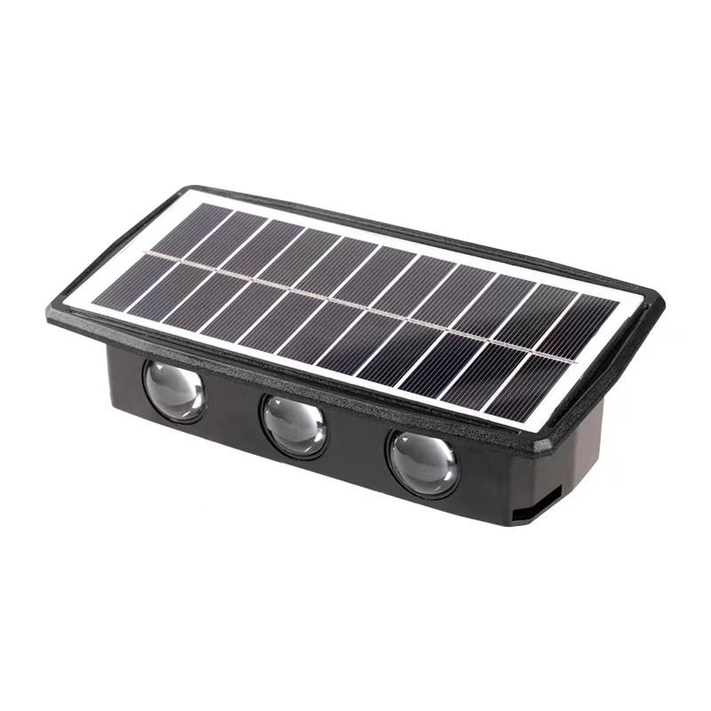 Reflector solar Foco Lámpara LED Aparatos de iluminación solar a prueba de agua Lámparas de inundación Jardín de pared Luces solares al aire libre