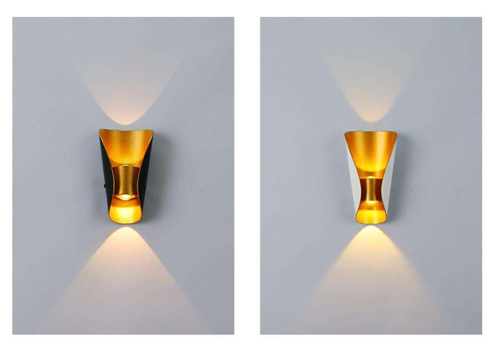 Lámpara decorativa Lámpara de luz de pared Led Barco grande Lámpara de pared impermeable Luz de noche al aire libre Aluminio simple