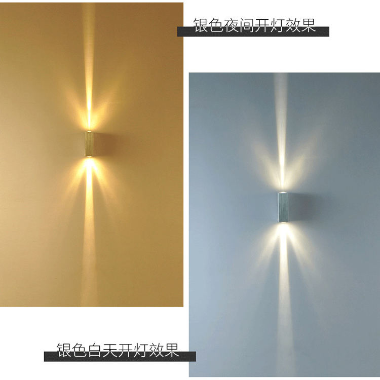 Nueva lámpara de pared LED para exteriores, impermeable, iluminación de pared para pasillo, iluminación exterior de aluminio