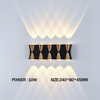 LED impermeable IP65 jardín balcón lámpara de pared decorativa interior y exterior luz de pared