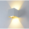 Wandlamp ajustable IP65 impermeable interior y exterior cubo LED lámpara de pared salón dormitorio aluminio arriba y abajo Led jardín porche luz