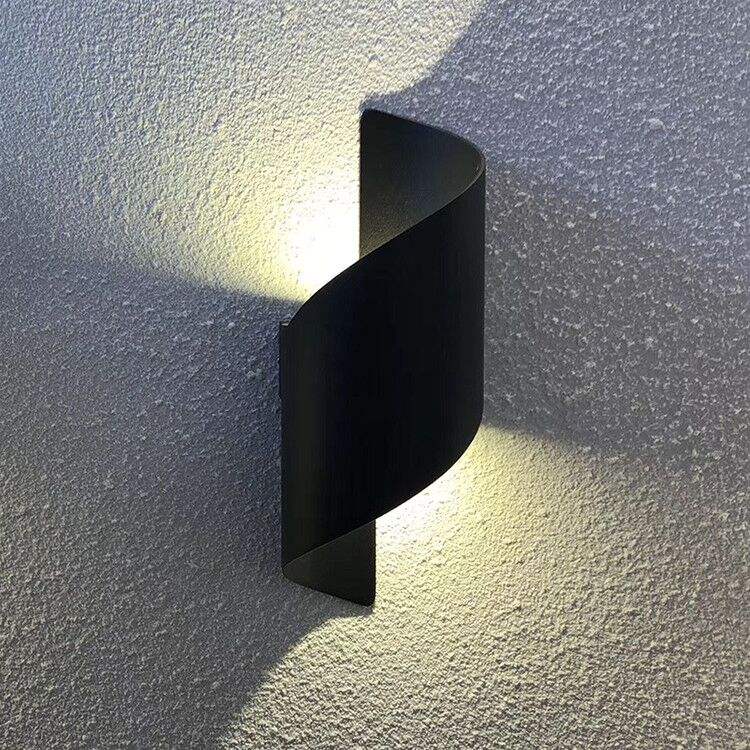 Lámpara de pared para dormitorio exterior IP65, lámpara LED para sala de estar, pasillo, Hotel, lámpara impermeable minimalista moderna para exteriores, candelabros para exteriores montados en la pared