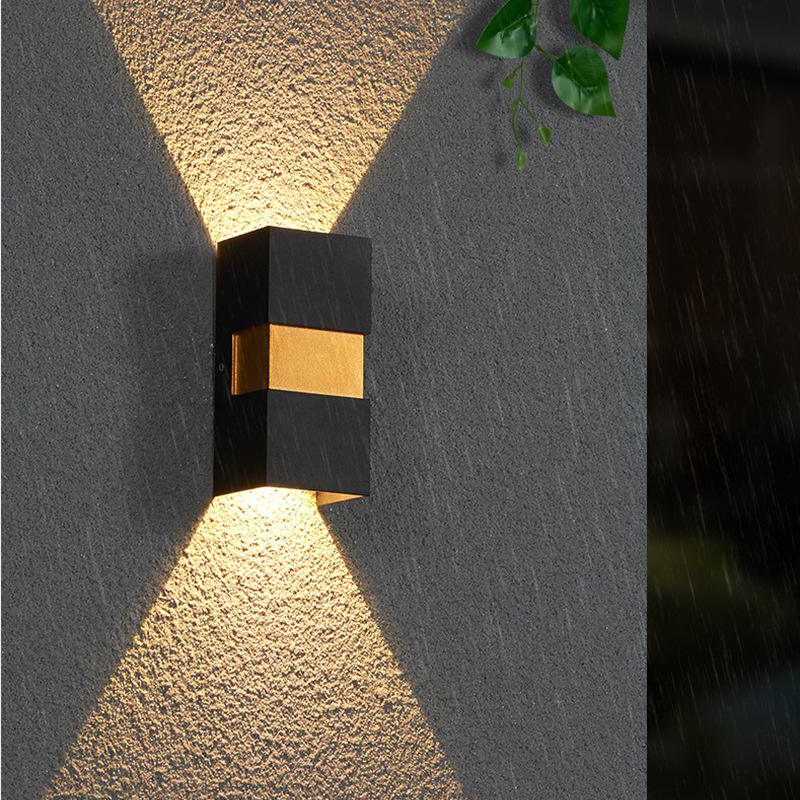 2023 lámpara de pared exterior impermeable LED lámpara de pared larga IP65 luz de aluminio jardín Villa porche aplique luz 110V 220V aplique luminaria