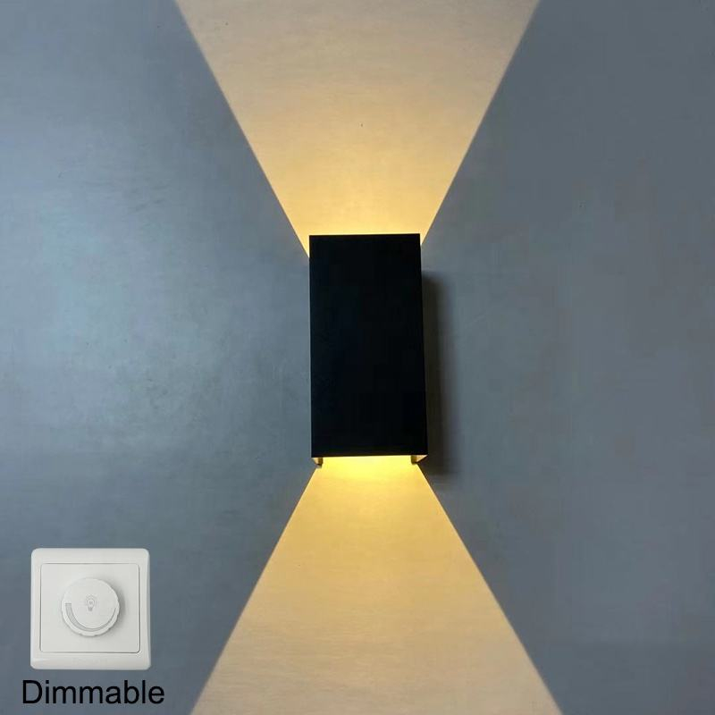 Lámpara de pared Tuya de 9W, novedad de 2023, Control de aplicaciones, iluminación inteligente para exteriores, luz acrílica montada en la pared, lámparas de pared inteligentes Led, candelabro
