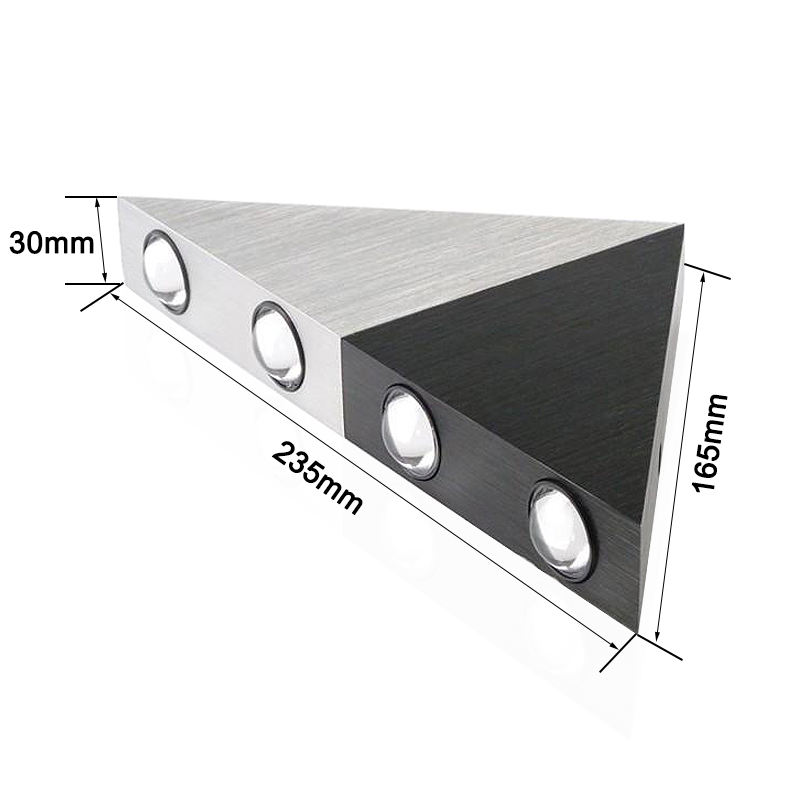 Hagood recién llegado 5W triángulo decorativo Led luz de pared AC85-265V iluminación interior escandinavo Simple moderno Vintage