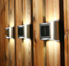 Luz de noche solar para exteriores, pared de jardín, luz impermeable, 2 luces LED hacia arriba y hacia abajo, iluminación decorativa para exteriores, jardín, terraza, balcón