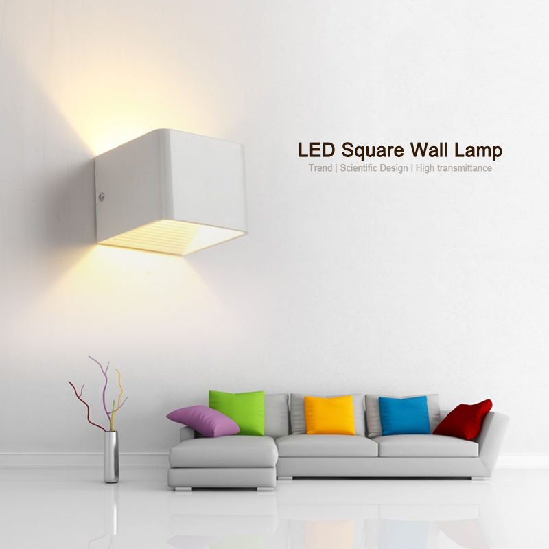 2.4G Lámpara de pared de luz ajustable Lámpara de pared de cubo Lámpara de pared de estilo europeo Lámpara de pared de cubo de cerámica con controlador Lámpara de pared interior de 20W Lámpara de pasillo de pasillo Buena calidad y precio bajo