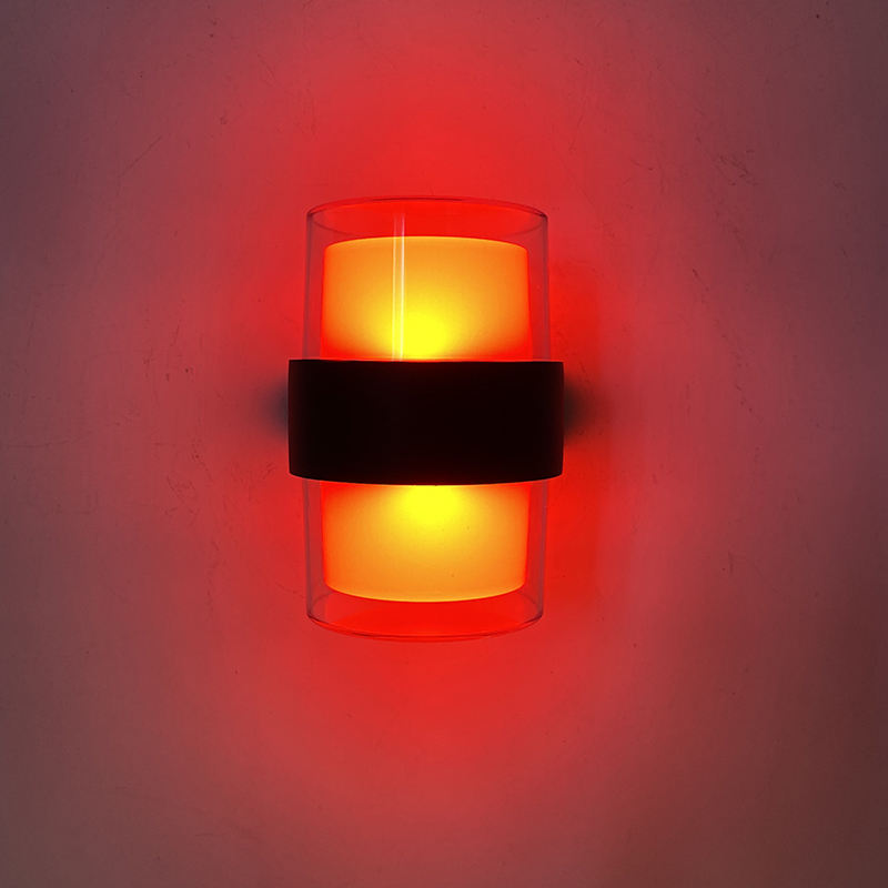 Aplicación Tuya, decoración Industrial IP65, lámpara de pared led impermeable para exteriores, lámpara de pared arriba y abajo con precio de fábrica