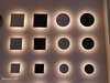 Moderna lámpara de pared LED Eclipse de luces de 150 mm y luz nocturna interior decorativa