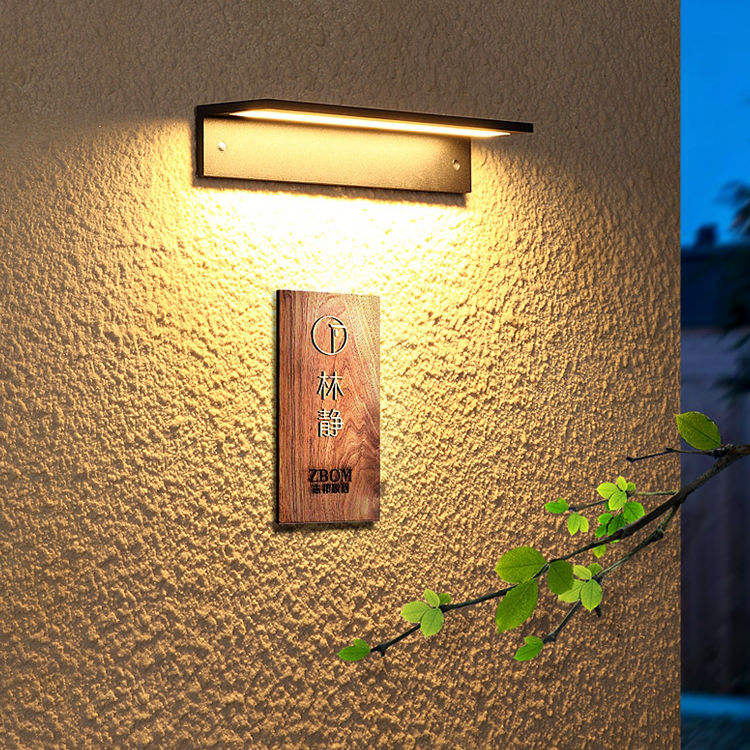 Lámpara de pared exterior Waterdichte LED Lange Moderne IP65 Licht Tuin Binnenplaats Balkon Blaker Armatuur 110V 220V aplique de pared exterior