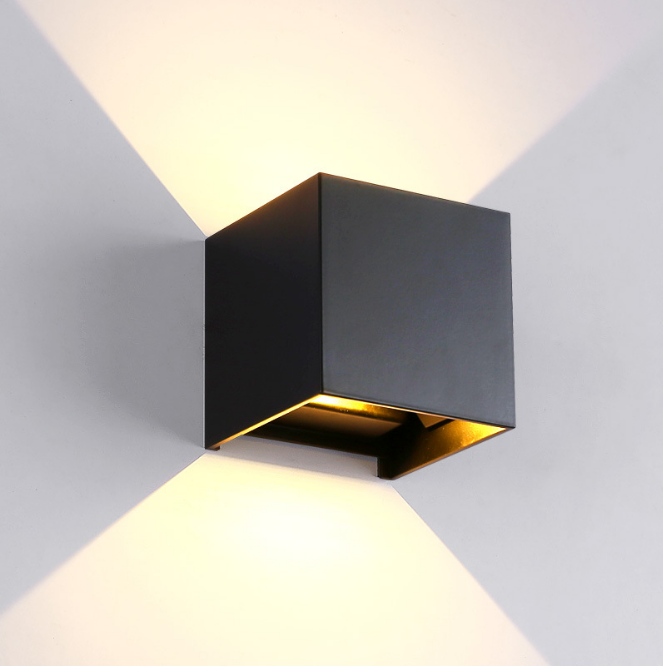 Aplique de pared Led lámpara rgb luz solar interior Led Wandlamp aluminio exterior IP65 Waterdicht Up Down iluminación exterior aplique de pared led