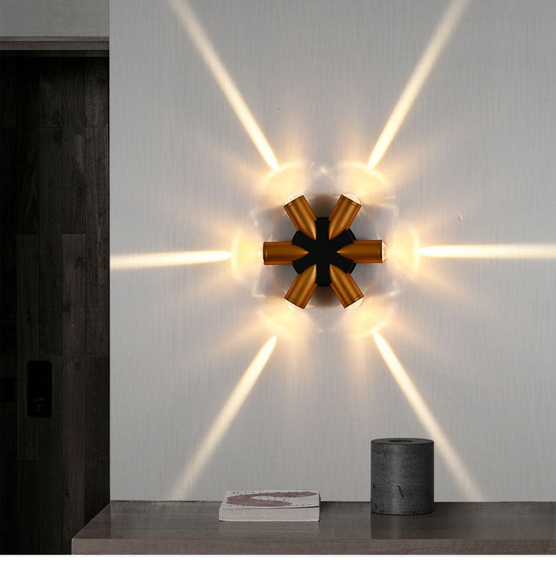 Moderna, sencilla, creativa, para exteriores, impermeable, lámpara de pared LED, lámparas de patio, lámpara de puerta, terraza, balcón, luz de pared