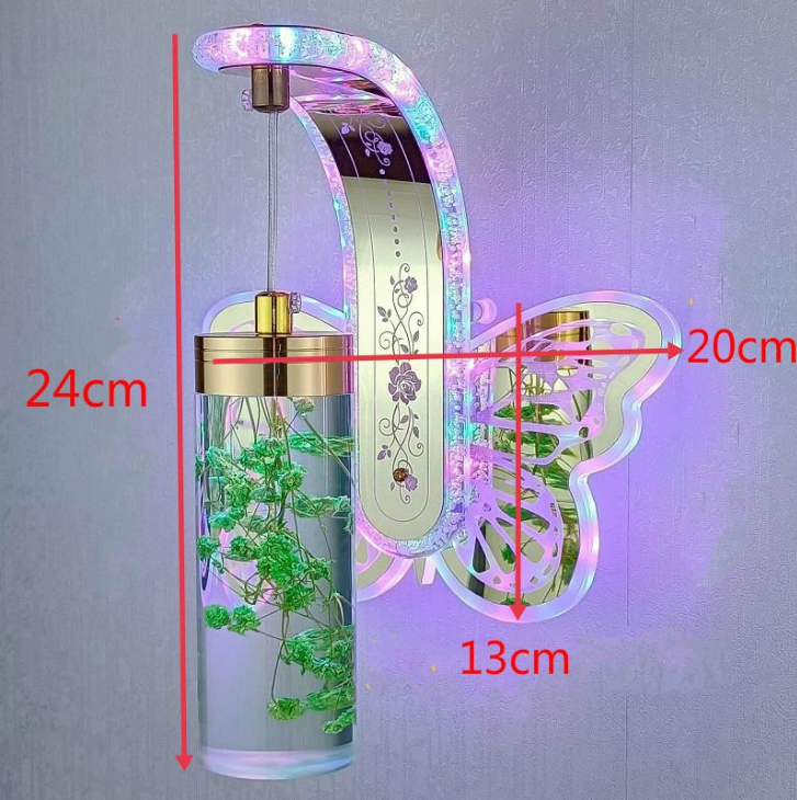 Nueva luz de pared Led para cabecera, dormitorio, Hotel, luces de baño simples, lámpara de pared led ámbar creativa moderna con flor verdadera