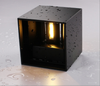 Estilo industrial 12W AC85-265V Impermeable IP65 Haz ajustable Aluminio Exterior LED Cubo Luz de pared