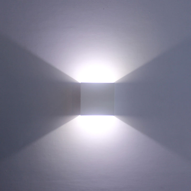 Lámpara de pared LED 6W versión mejorada moderna IP20 luz de pared LED interior 220V luces blancas cálidas luz decorativa lámpara de noche para Bedro