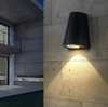 Lámpara de pared LED de un solo cabezal, resistente al agua, IP65, lámpara de pasillo de jardín, aplique de luz interior para exteriores, AC85-265V