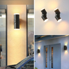 Outdoor Verstelbare Hoek Wandlamp COB Neer Licht Hotel Villa Buitenmuur Enkele Dubbele Kop Wandlamp Eenvoudige Aluminio