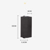 Lámpara de pared de tres haces de carcasa negra de 6W IP65, luz de pared impermeable para exteriores, lámpara de jardín, lámpara de calle para decoración de jardín