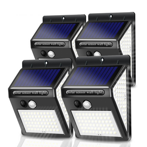 LED Solar inteligente para exteriores, impermeable, arriba y abajo, iluminación luminosa, decoración de jardín, luces solares, valla de escaleras, lámpara de luz solar