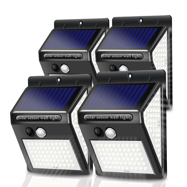 LED Solar inteligente para exteriores, impermeable, arriba y abajo, iluminación luminosa, decoración de jardín, luces solares, valla de escaleras, lámpara de luz solar